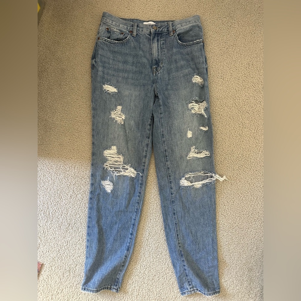 Pistola Charlie High Rise Straight Leg Button Fly Denim Jeans - Size 27